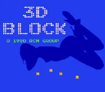 3D Block (Asia) (En) (Hwang Shinwei) (Unl) screen shot title